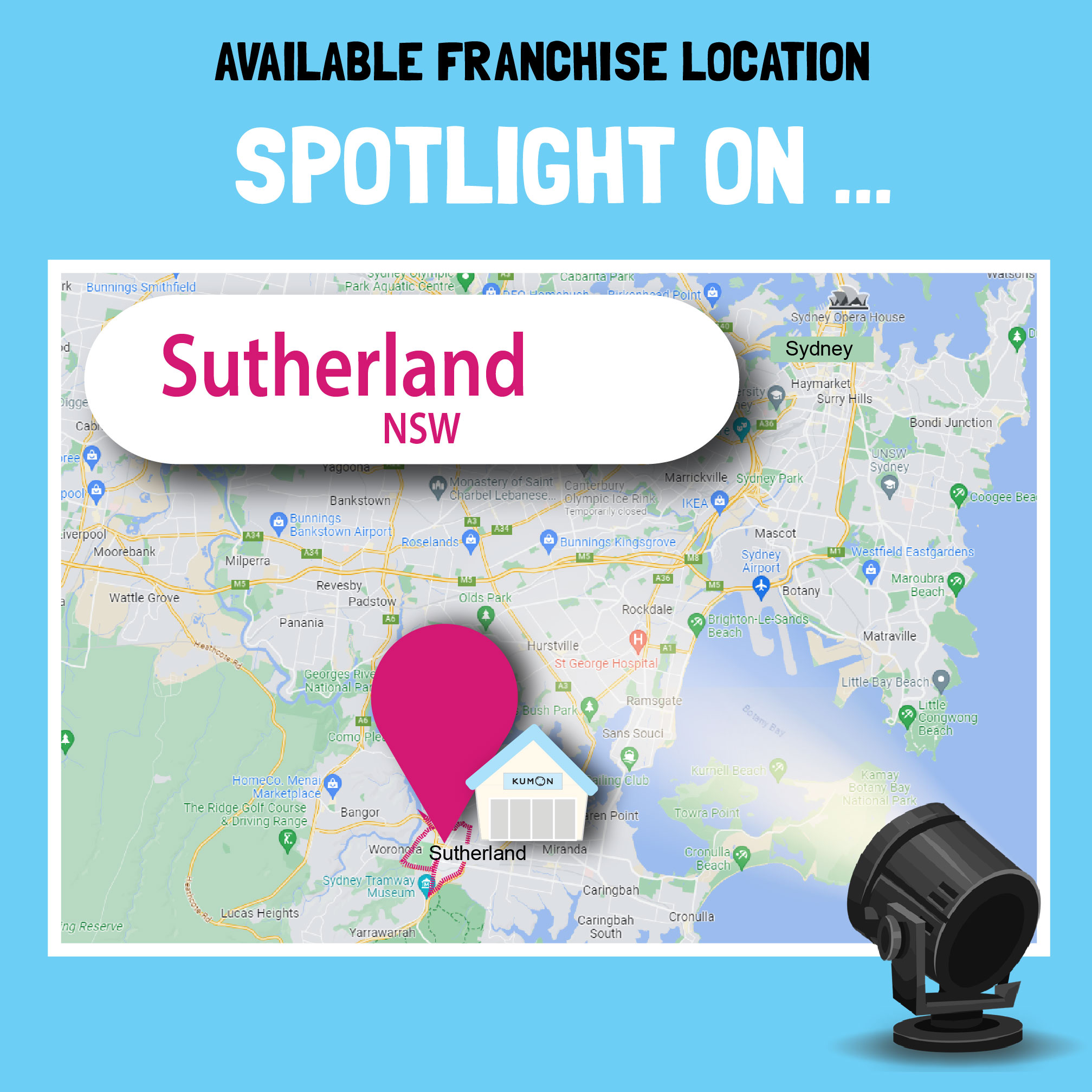 Consider operating a Kumon franchise in Sutherland, NSW